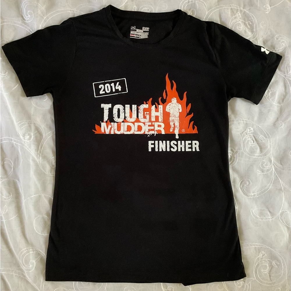 Under Armour Heat Gear Tough Mudder 2014 Finisher Women’s Shirt Size Small